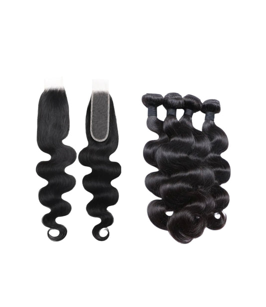 2x6 Closure + 3 Bundle Deal